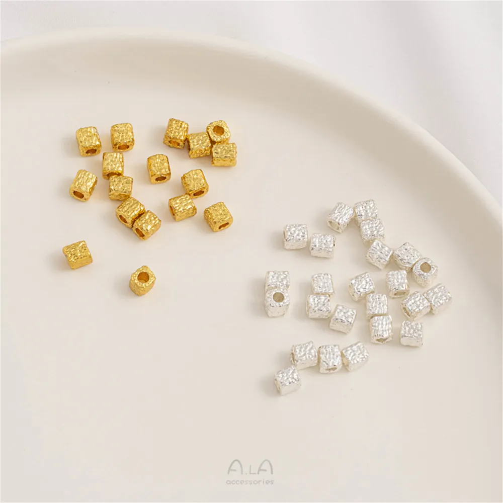 Небольшие Квадратные бусины из метеорита