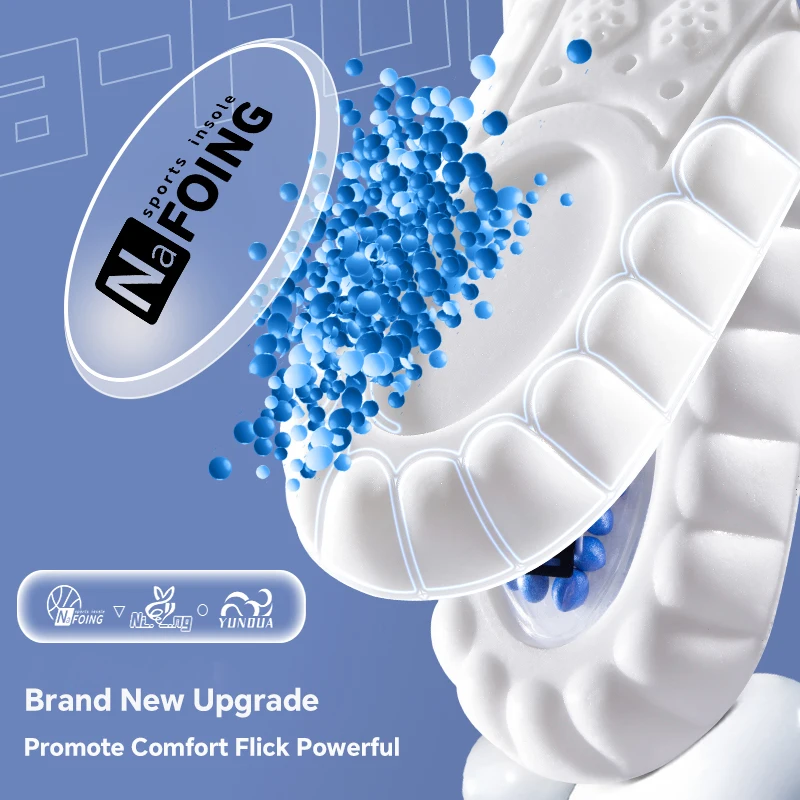 Hohe Elastizität Latex Sport Einlegesohlen Weiche Schuh Pads Arch Support Orthesen Einlegesohlen Atmungsaktive Deodorant Stoßdämpfung Kissen – Detail 1