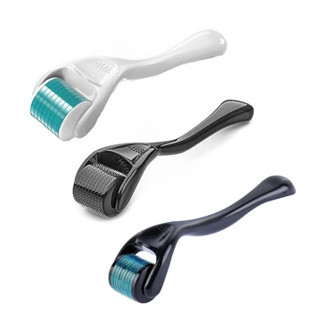 Derma Roller Face Hair and Beard Roller Increase Blood Flow Promote Hair Growth Microneedle Roller for FaceTitanium 0.2/0.25/0.3