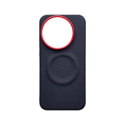 ELVEV Magnetic Luxury Carbon Fiber Pattern Phone Case - PU Leather + TPU with Wireless Charging Capability and Anti - fall Protection - Realme GT8 Pro (Black)