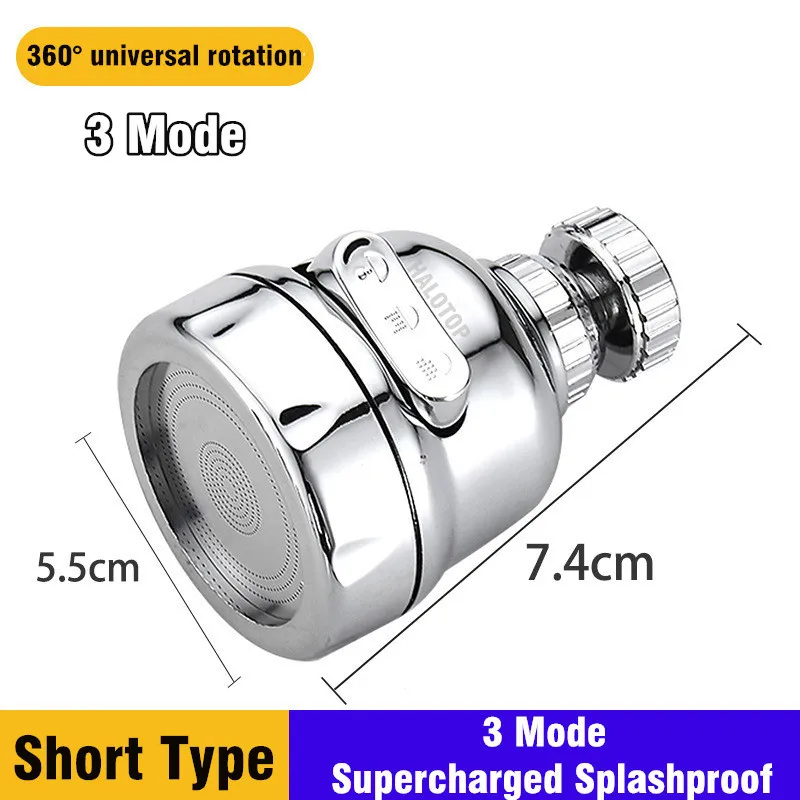 360° Rotating Sink Faucet Extension with Water Saving Filter