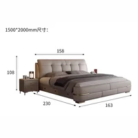 Lit de Luxe avec Tiroirs de Rangement pour Chambre à Coucher – Cadre de Lit Moderne Queen ou Twin – Accessoires de Maison pour Chambre à Coucher 6
