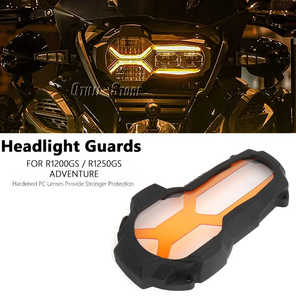 

Motorcycle Headlight Protector Guard Orange Fluorescent Covers For BMW R1200GS LC Adventuer R1250GS R 1200GS 1250GS ADVENTUER