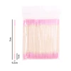 1/2/5/10Pc Nails Wood Cotton Swab Clean Sticks Bud Tip Wooden Cotton Head Manicure Detail Corrector Nail Polish Remover Art Tool 6