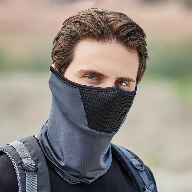 Neck Gaiter Outdoor Mens Hiking Cycling Mask Scarf Breathable Neck Gaiter Sport Motorcycle Summer Sun Ultra UV Protection Face Cover