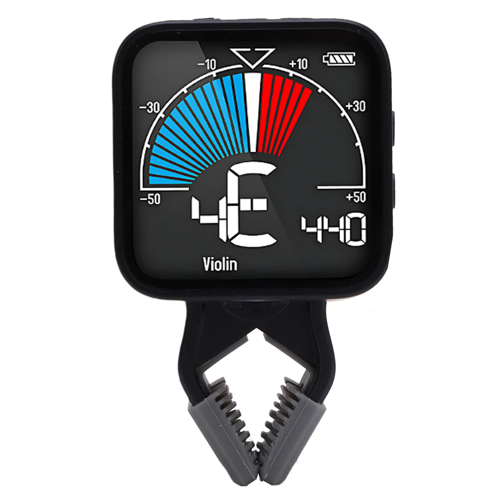 Professional Electronic Violin Tuner and Metronome with Clear Display and Clamp