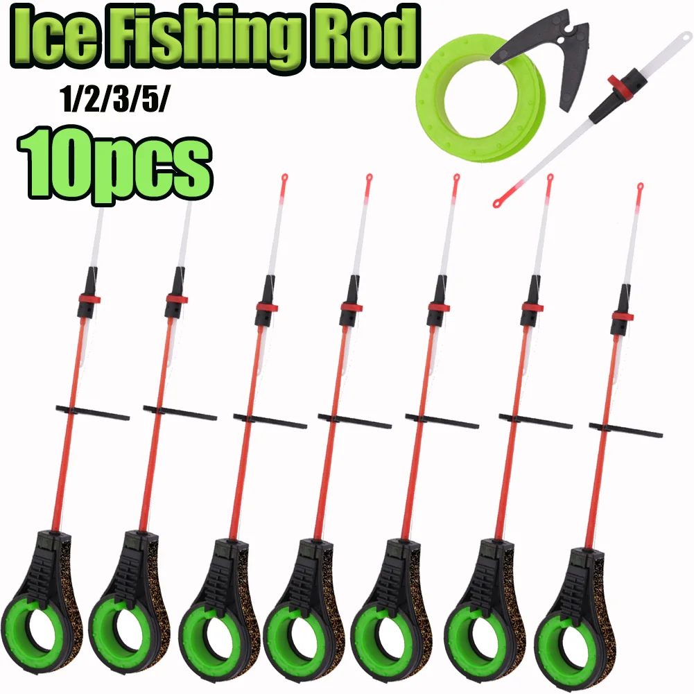 Amazon Ice Fishing Rods With Spring Bobbers Pond Fishing Rigs Ice