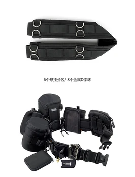 Elegante Cintura Fotografica Multifunzionale, Cinghia di Fissaggio per Fotocamera SLR, Borsa per Obiettivo da Montagna, Fibbia in Pelle, Tracolla per Fotocamera