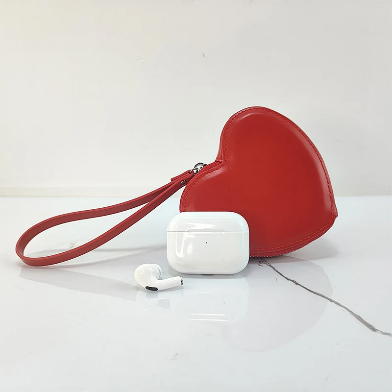 Women Wallet PU Leather Heart Bag Coin Purses For Women Girls
