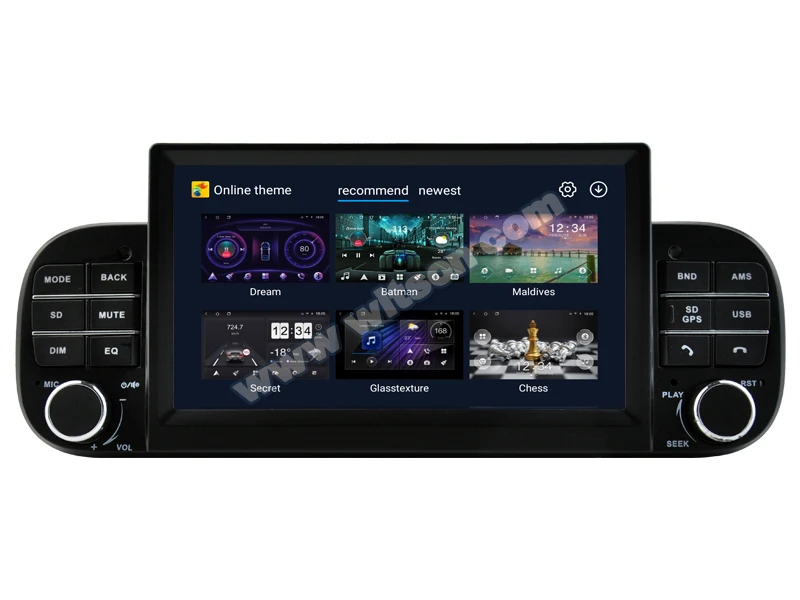 Car Radio Android 11 Player DAB+ GPS Stereo Receiver For Fiat