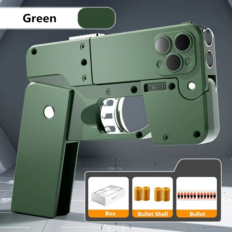 Folding Soft Bullet Toy Gun - Creative Novelty Toy