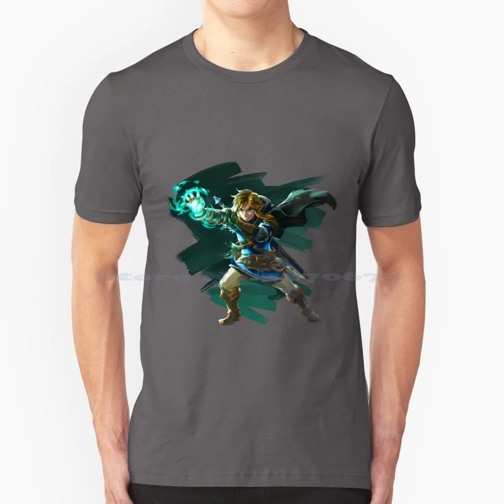 Kingdom Knight-Tears Of The Kingdom T Shirt 100% Cotton Tee Tears Nuovo Lancio 2023 Game Animals Forest Gentleman Kingdom