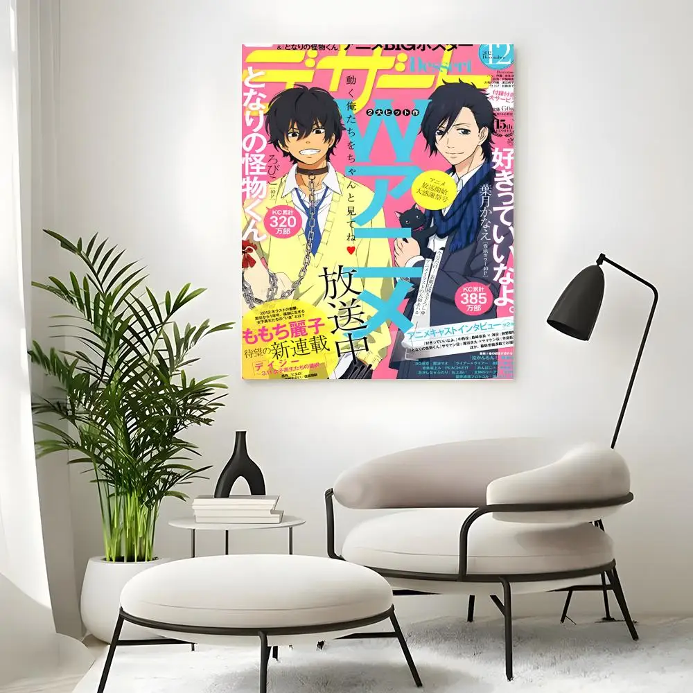 Vibrant Orange Anime Art Print – Perfect