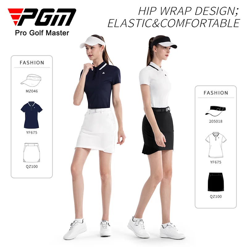 PGM Women's Golf Skirt Summer Hip Wrap Breathable and Slimming Fish Tail Design Clothing QZ100