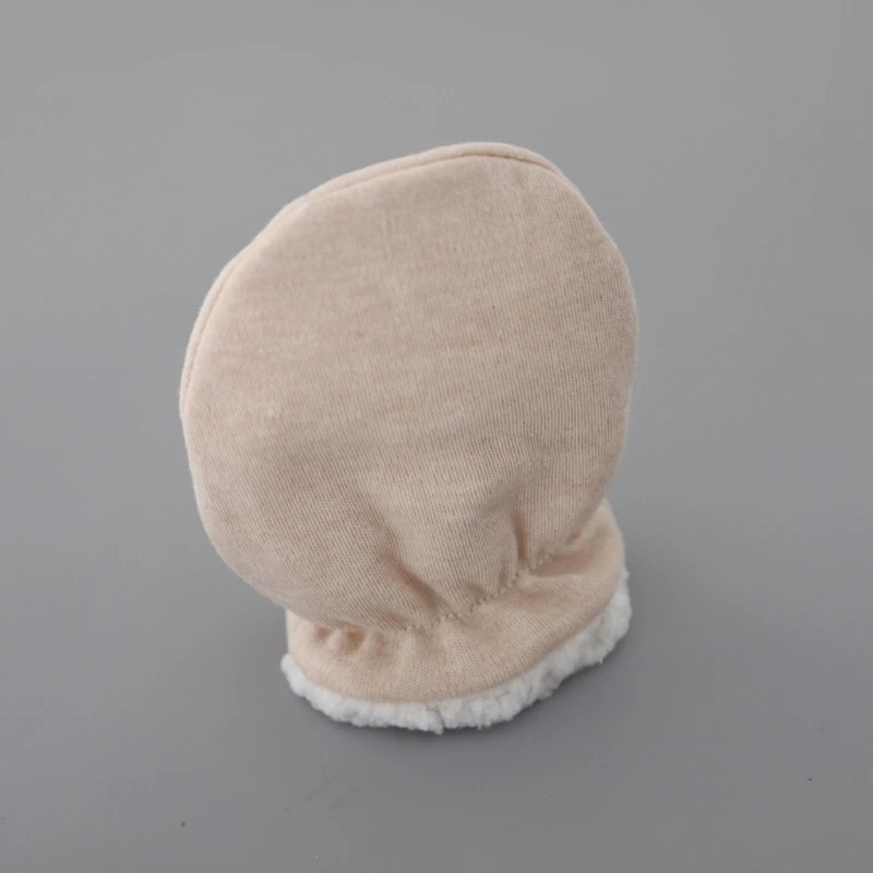 Winter New Born Baby Gloves for Newborns Thick Cotton Baby Anti Scratching Glove Sets for Protection Face Infant Mittens 4