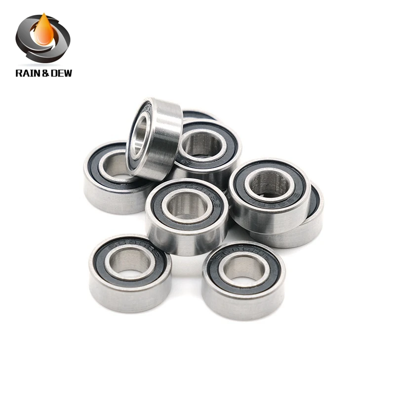 

(10PCS) S685RS Bearing 5*11*5 mm ABEC-7 440C Roller Stainless Steel 685 Ball Bearings