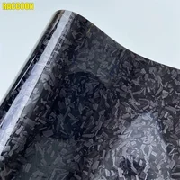Film d'enveloppe en vinyle forgé noir brillant PET de qualité supérieure, autocollants de style de voiture pour moto et vélo 1