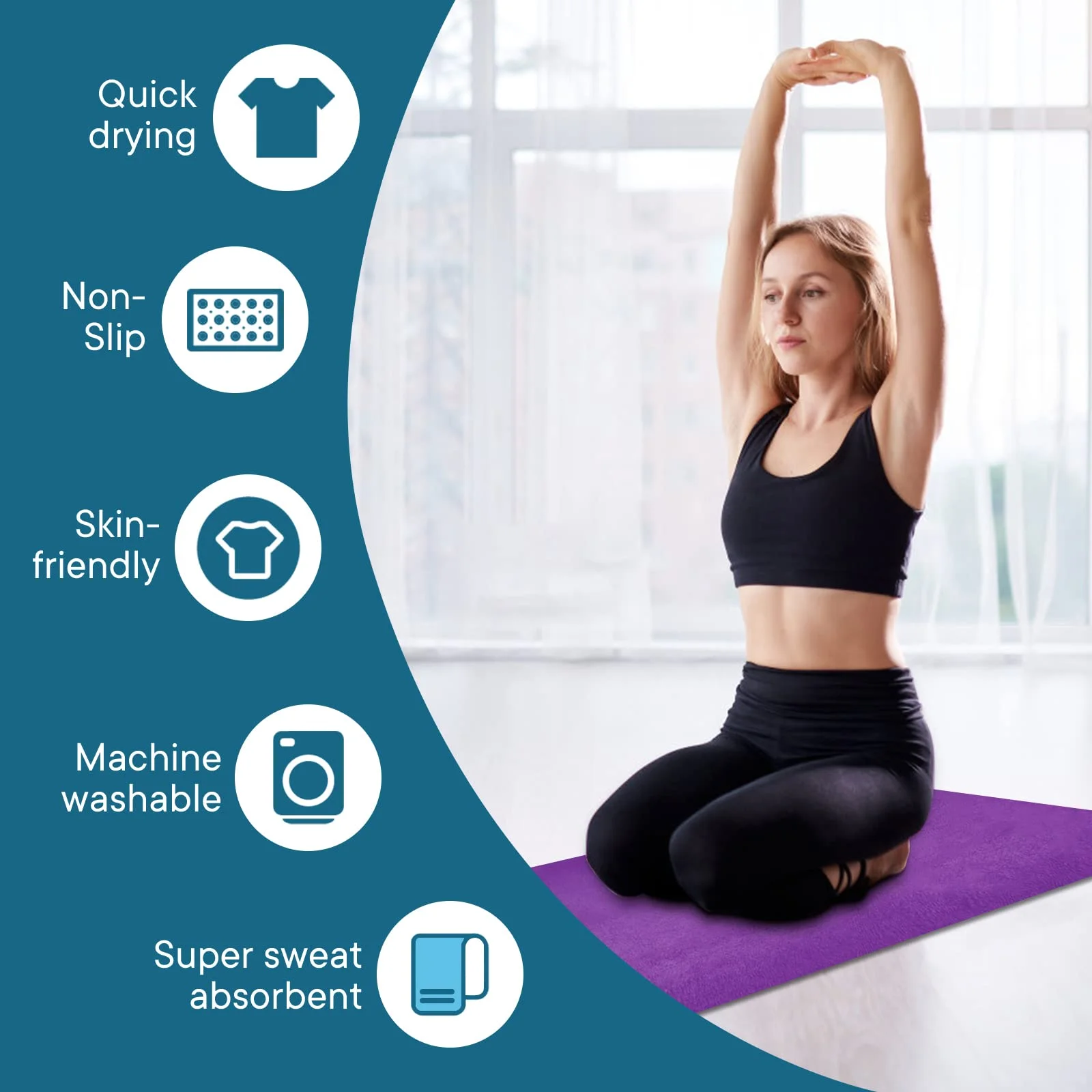 Non-Slip Yoga Towel Mat 5