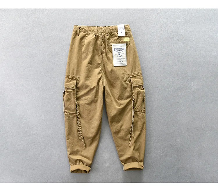 Remxi Short 3/4 En Lin Pour Homme - Coupe Ample Pantalon Cargo Été Décontracté