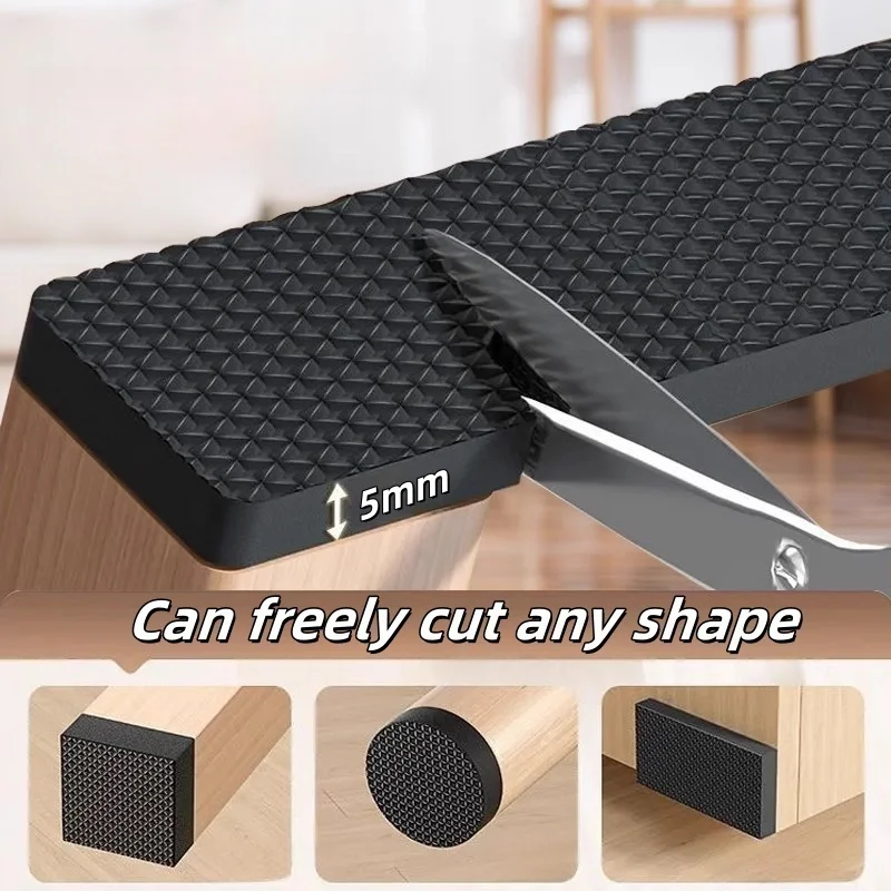 5M Felt เก้าอี้ขา Pads เทป Self-Adhesive Anti-SLIP เฟอร์นิเจอร์เลื่อน Strip MAT ชั้น Scratch Protector สวมใส่สติกเกอร์ 1