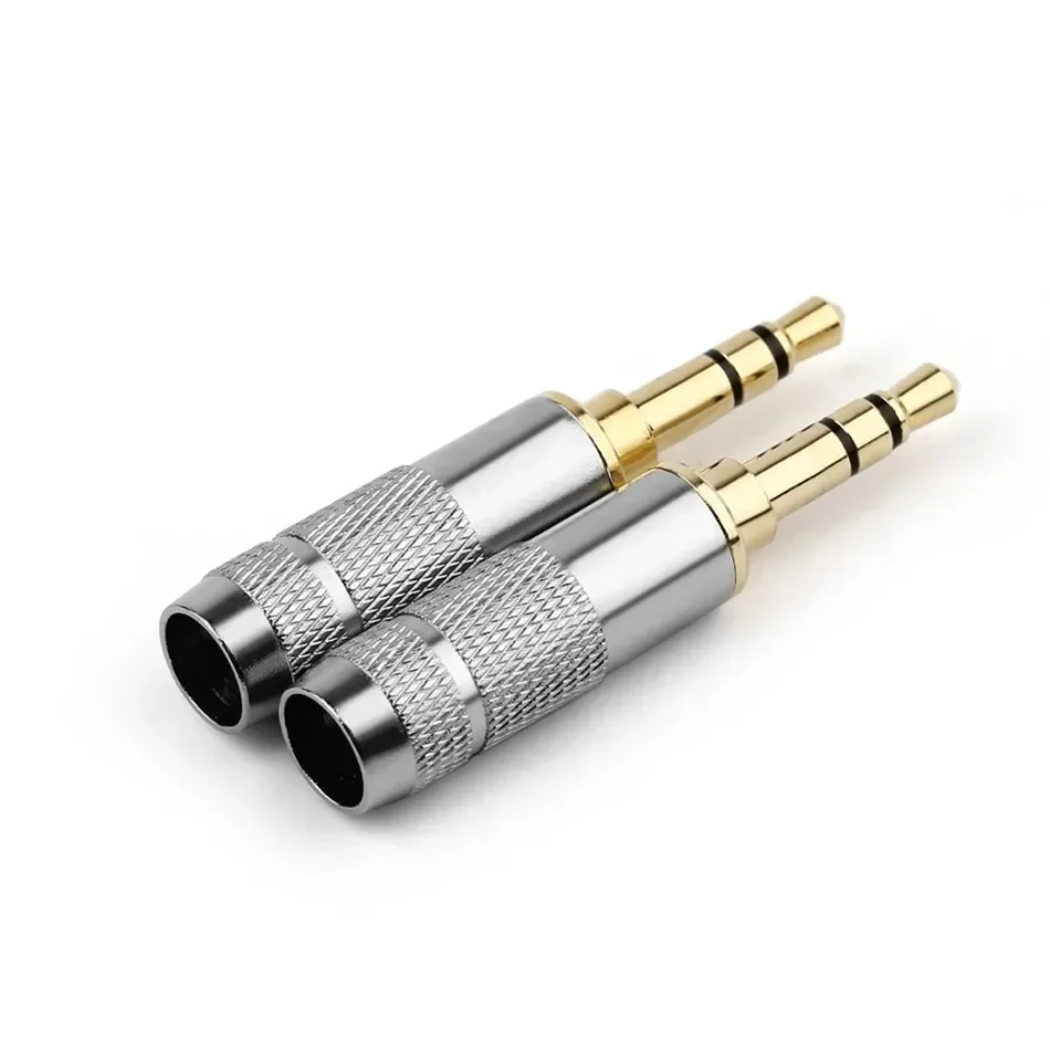DIY 3.5mm 잭 오디오 플러그 3 4 극 스테레오 3.5 이어폰 잭 스피커 터미널 납땜 5.8mm Hifi 헤드폰 업그레이드 케이블