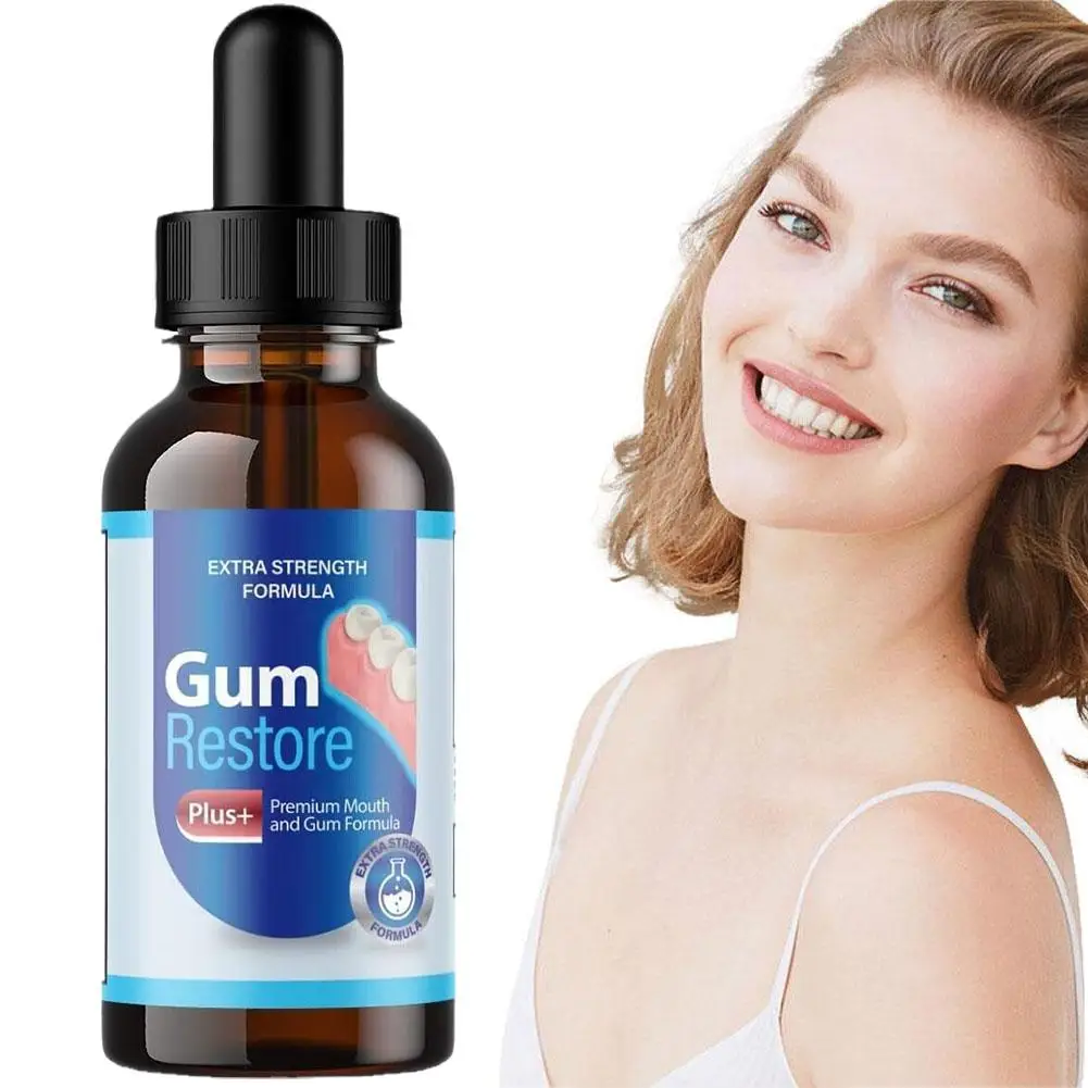 30ml Gum Repair Regrowth Drops Gum Restore Liquid Drops Advanced, Gum Restore Plus Liquid Drops Rejuvenate Gum Natural Oral Care