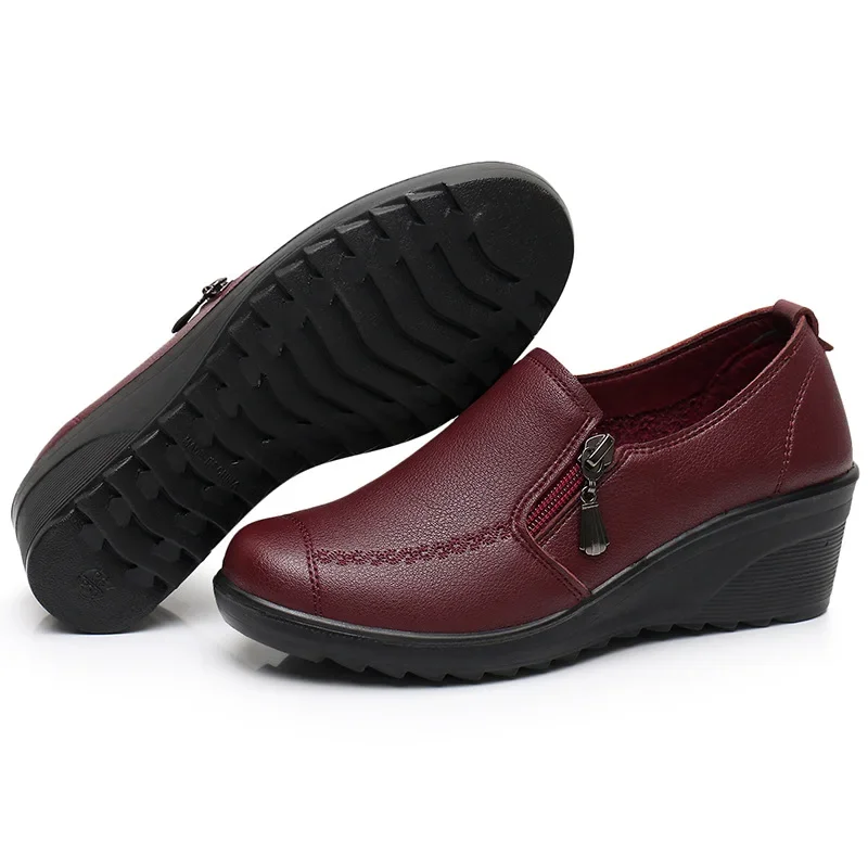 حذاء بكعب إسفيني عصري للنساء ، حذاء لزيادة الطول ،...