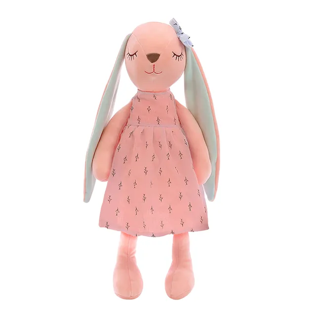 Kawaii Long Ears Bunny Plush Stuffed Toys For Baby Girl Appease Doll Baby Sleeping Toy Soft Plush Toys Stuffed Animals Baby Toys 1