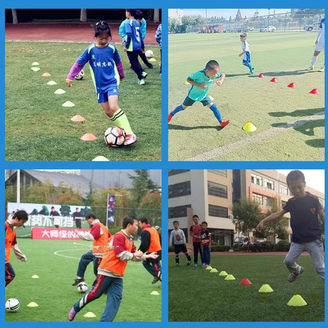 10pcs Cone Set Football Training Equipment for Kid Pro Disc Cones Agility Exercise Obstacles Avoiding Sport Training Accessories 6