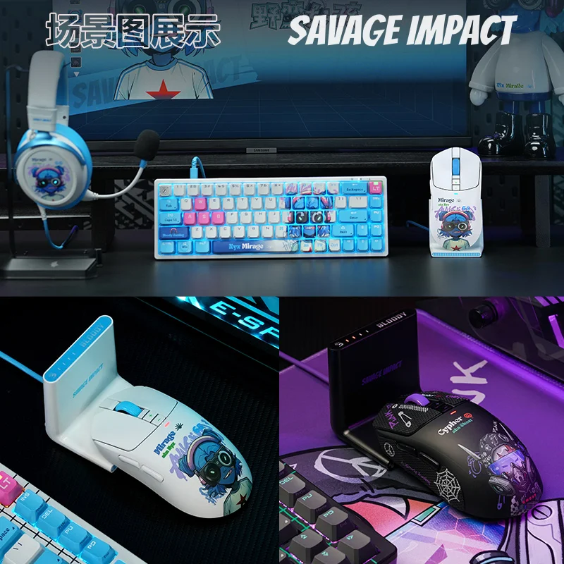 A4Tech Bloody Savage Impact R72Pro Duo Wireless Dual-model PAW3395