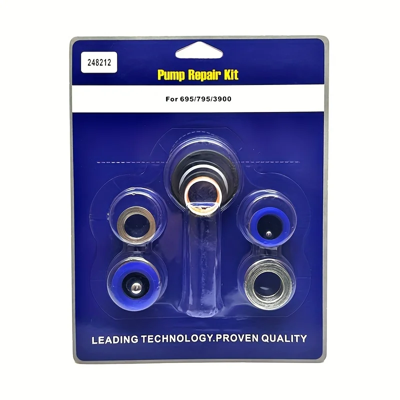 Gasket Filter Pump Piston Rod Airless Spray Pump Repair Kit For 390/395/490/495/595/695/795/7900/1595/5900/1095