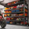 Heavy Duty Garage Shelving 3500LBS Load Capacity 6 Tier Adjustable Metal Storage Rack Industrial Shelves Office Home Gym 3