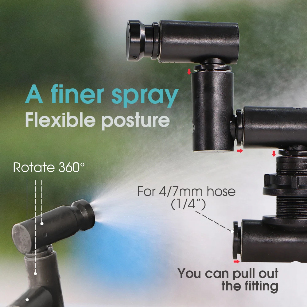 Description Picture 5 of itemIndoor Garden Electronic Humidifier Timer Water Irrigation System Reptile Automatic Terrarium Fogger Kits Mist Rainforest Spray