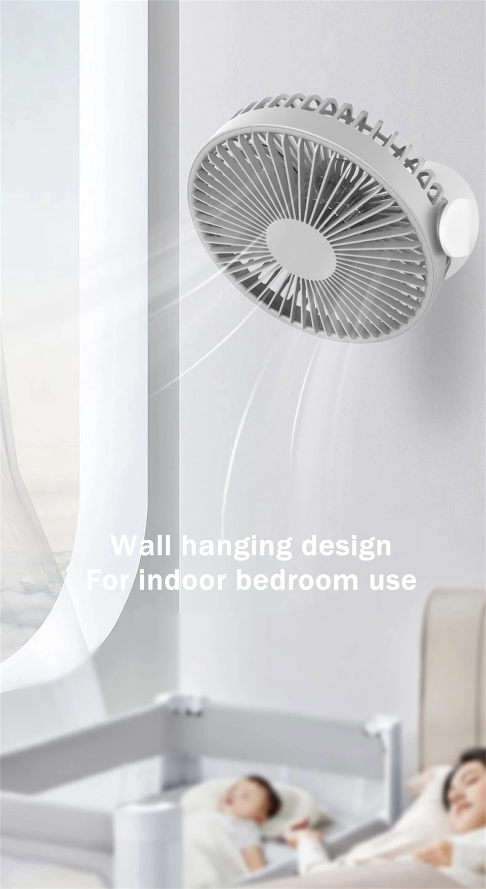 Xiaomi USB Rechargeable 4000mAh Battery Operated Wireless Air Cooling Table Fan description image 9