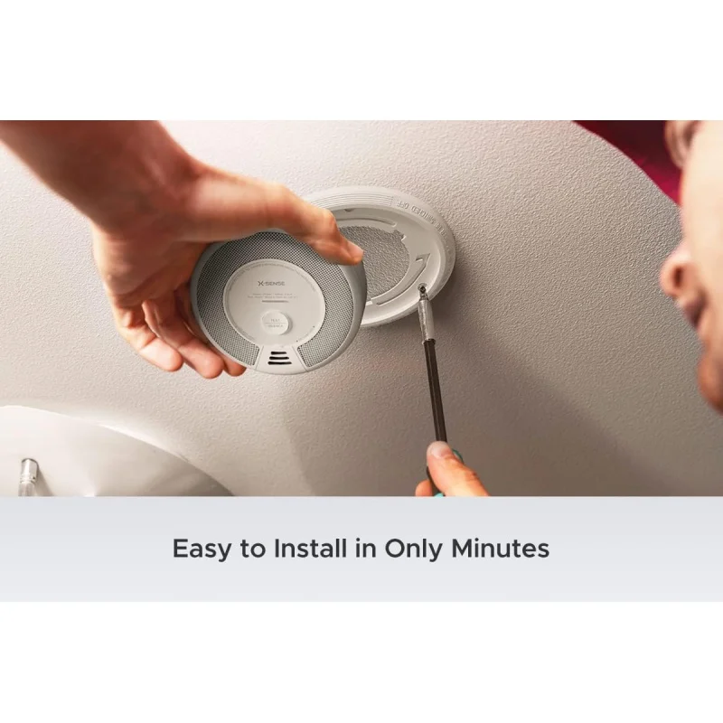 Wireless Interconnected Combination Smoke and Carbon Monoxide Detector, 10-Year Battery Powered Fire and CO Alarm, SC06-W, 6-Pac