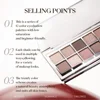 JOOCYEE 12 Shades Eyeshadow Palette Long-lasting Low saturation Beautiful eye makeup Containing eyeshadow blush and highlighter 2