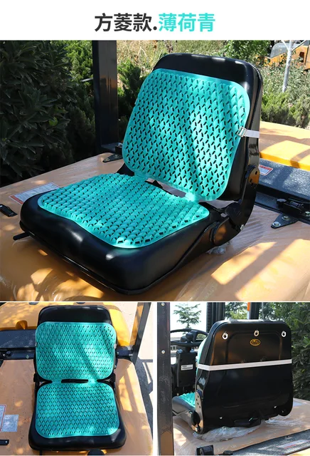 Forklift Truck Seat Mat Double Layers Plastic Ventilating Mat Massage Beads PVC Pad Massage Cushion Car Supplies(Green)