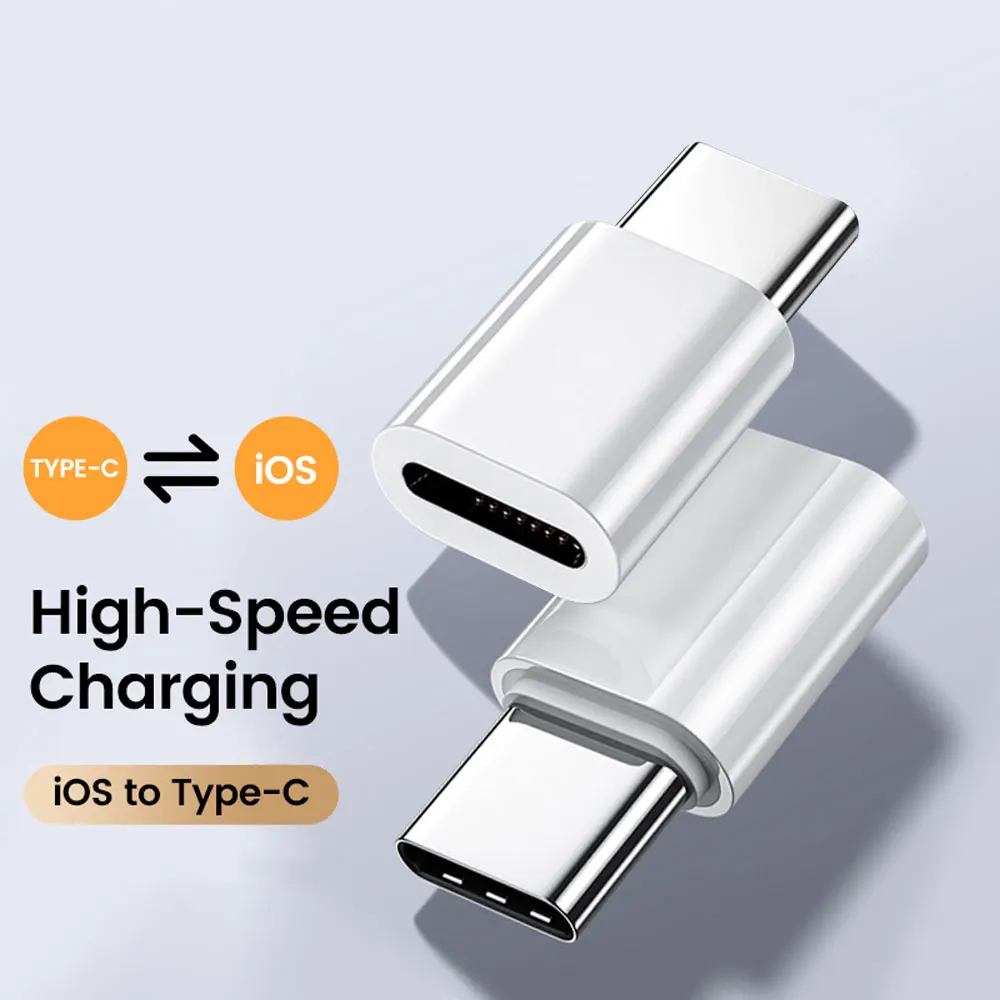 타입 C to 라이트닝 어댑터 USB C 여성 to iOS 남성 변환기 고속 충전 어댑터 아이폰 15 16 타입 C 어댑터 고속