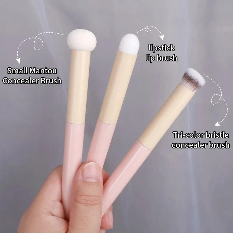 3Pcs Soft Mushroom Sponge Head Makeup Brushes Concealer Lipstick Lip Powder Puff Foundation Contour Cosmetic Tools