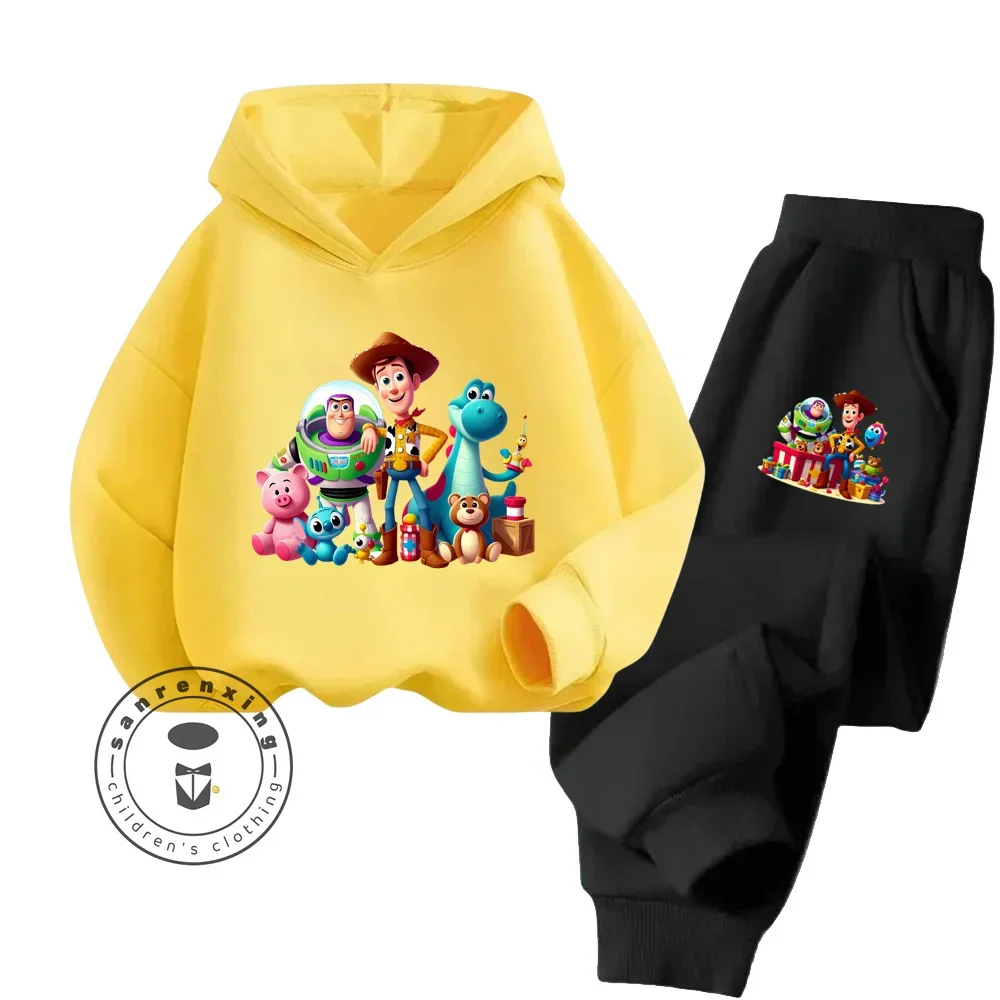 Ensemble Enfants Toy Story Hoodie Jaune et Pantalon Noir