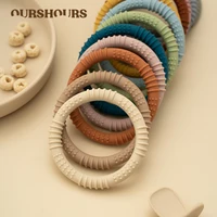 1Pcs Silicone Baby Teether Health Care Molar Toy Food Grade Toddler Nursing Teething Ring Chewing Toys BPA Free Baby Accessories 1