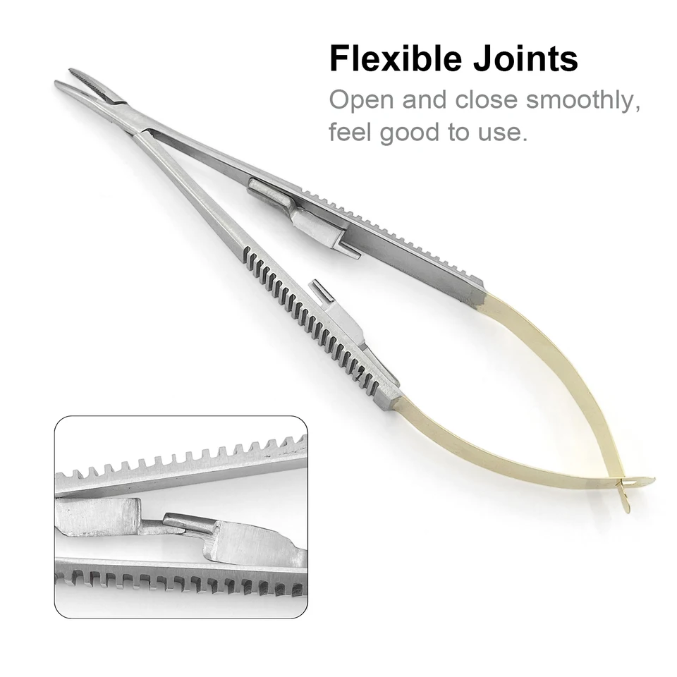 Präzisions Pinzette SET MIT 5 STÜCKEN CASTRO VIEJO MICRO CHIRURGIE NADELHALTER Mikrochirurgie Instrumente