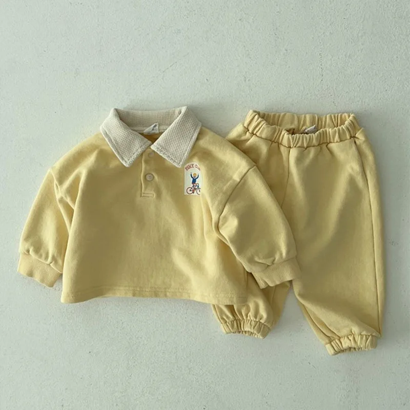 Kids Clothes Set 2pcs Toddler Baby Shirt Trousers Suit Cotton Girls Casual Outfits Boys Sportswear