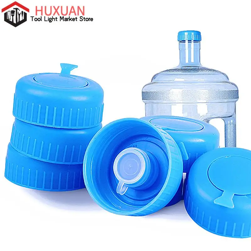 

Water Jugs Caps Non-Spill Bottle Caps With Inner Plug Drinking Bucket Durable Reusable Silicone Water Bottle Cover 5 Gallon