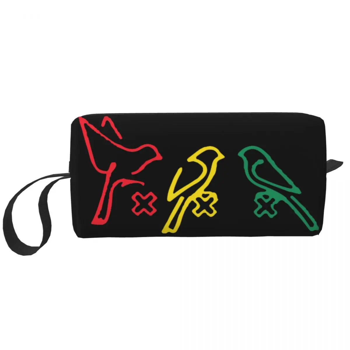 Ajax Makeup Bag For Women Travel Cosmetic Organizer Kawaii Amsterdam 3 Little Birds Storage Borse Da Toilette Dopp Kit Case Box