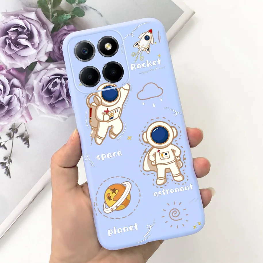 Cute Astronaut Soft Silicone Back Cover - Enhanced Protection