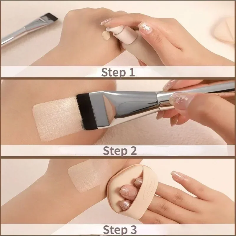 Ultra Thin Foundation Brush Lightweight and Thin Face Contour Brush Flat Contour Brush Blending Foundation Cream Makeup Brushes 6