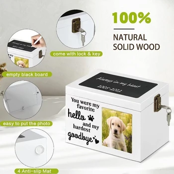 Wooden Pet Commemorative Ash Box 1