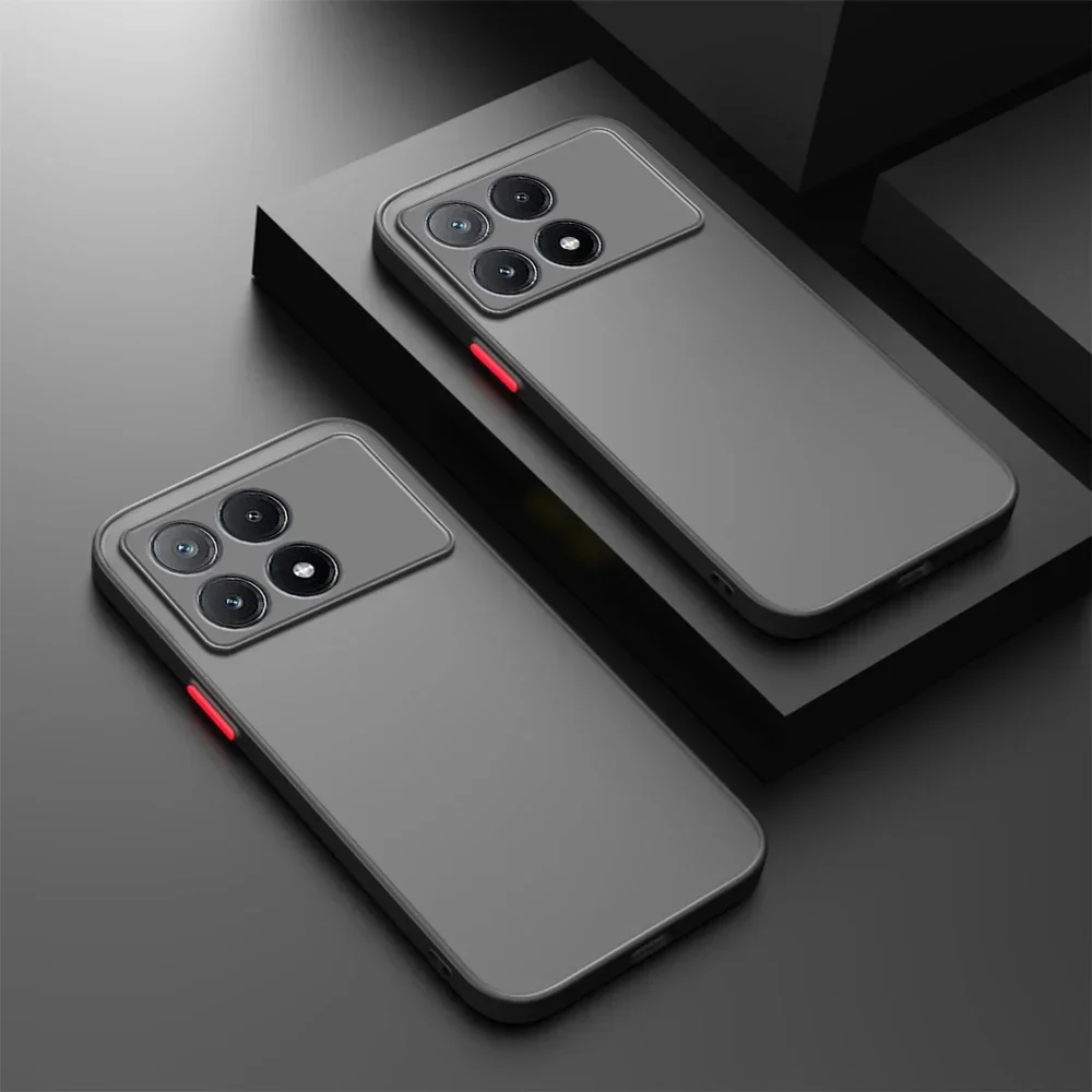 Shockproof Armor Matte Case with Soft Bumper and Hard Cover