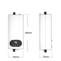 4500W plus récent chauffe-eau chauffe-eau instantané sans réservoir robinet instantané cuisine grue d'eau chaude LED numérique prise ue 4